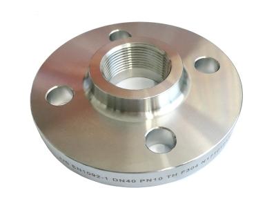 China Stainless Steel / Duplex Steel / Alloy JIJIA Forged Duplex Stainless Steel ASME B16.5 NPT Threaded Flanges for sale