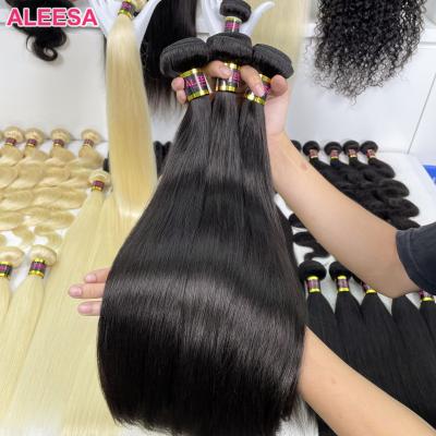 China Wholesale Silky Straight Wave Bone Straight Hair, Virgin Hair Cuticle Aligned Mink Brazilian Hair Bundle, Silky Straight Hair Weave Bundle for sale