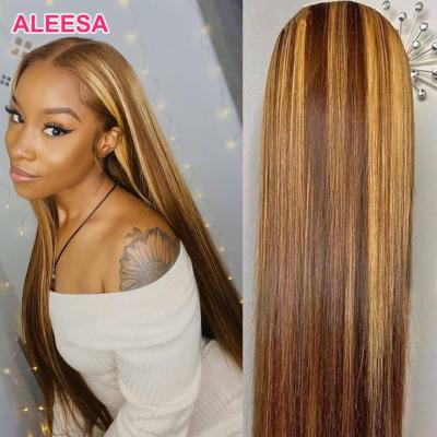 China Best Selling Body Wave Highlight Wig Hair,Straight Bone Hair Wig,Hd Straight Lace Front Wig Hair 13x6 Bone Highlight Wig for sale