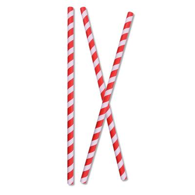 China Maochun Recyclable Red White Striped Paper Straw, Creative Food Grade Item Clod Drinks Juice Colored Paper Straw, Theme Party Supplies for sale