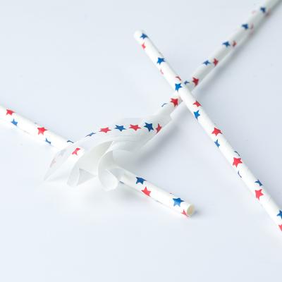 China Recyclable Colorful Polka Dots Artical Boba Straw Eco-Friendly Disposable Degradable Baking Decoration Maochun Kids Party Suppliers for sale