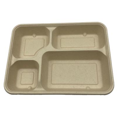 China MAOCHUN cake sugarcane food packaging container with bagasse lid, widely used in fast food restaurants, salad shops for sale