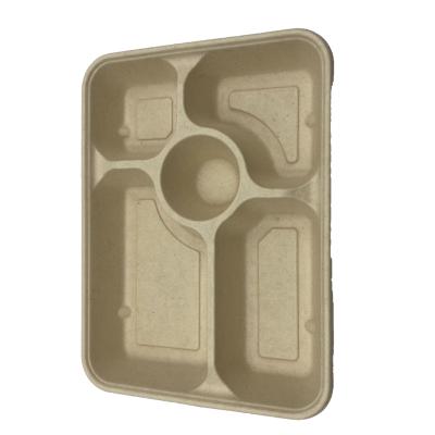 China MAOCHUN Cake Desechables Biodegradable Safe and Sugar Cane Bagasse Pulp Box safe, not easy to deform for sale