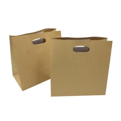 China Maochun Disposable Practical Brown Kraft Recycle Clothing Packaging Paper Bags for sale