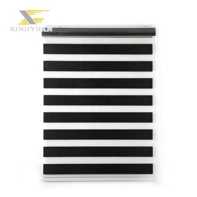 China Contemporary Breathable Plants Outlet Double Layer Horizontal Zebra Blinds Shade For Window for sale