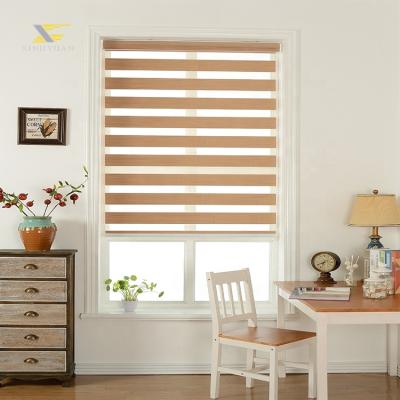 China Contemporary Wholesale Luxury Solid Curtain Linnet Customized Zebra Blinds For Office Windows for sale