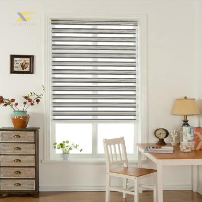 China The Zebra Blind Xinjiyuan 2020 Manual Zebra Blackout Roller Blind Shades Roman Shutters for sale