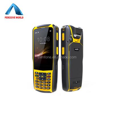 China Handheld computer pda portable android data terminal barcode scanner with 1D or 2D data collection devices 4G handheld rugged pda for sale