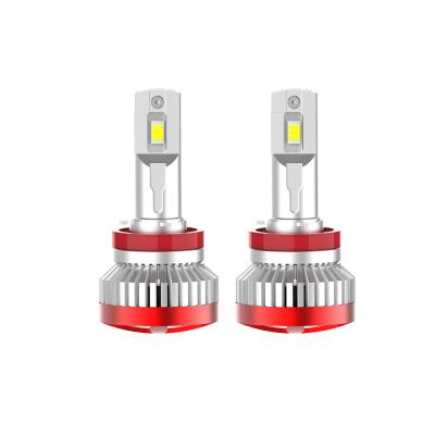 China Auto Parts Car Accessories Aluminum Headlight Kit Manufacturer 12V H8 H9 H11 Led Bulb for sale