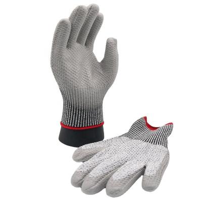 China Anti Cut Level 5 CE En388 Level 5 Cut Resistant Anti Cut PU Coated Safety Cut Resistant Glove for sale