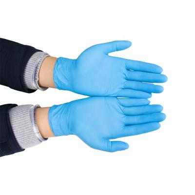 China Medical Barber Shop Dedicated Waterproof Nitrile Gloves Manufacturers for sale