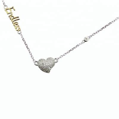 China Endless Love 925 Sterling Silver Chain Fashion Necklace CLASSIC for sale