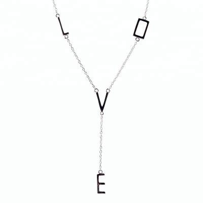 China 100% Real TRENDY 925 Sterling Silver Jewelry Wholesale Fashion Personalized Name Necklace for sale