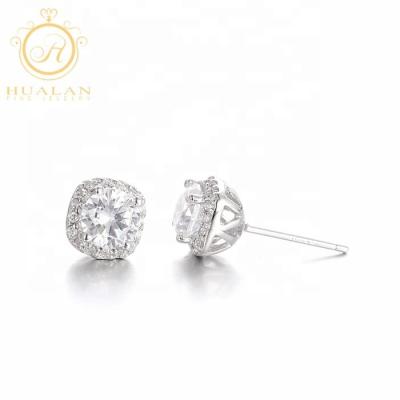 China Wholesale Cheap Custom 9K/14K/18K White Gold Solid 9Ct Gold Earrings Studs for sale