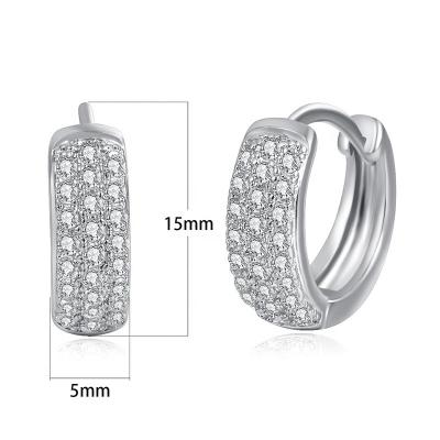 China Gold Most Popular Fine Jewelry 14K Solid Gold 15mm Hoop Earrings for sale