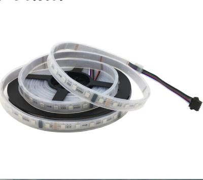 China Theme Park 12V TM512 10IC-60Led/m Stage And KTV Band 3 Ounce SMD5050 Full Color Changing Magic Strip for sale