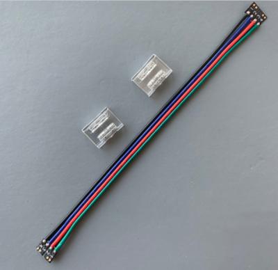 China COB RGB COB Led Strip Solderless Connector 10mm 4pin Joint For Flexible Strip Light COB Accessories for sale