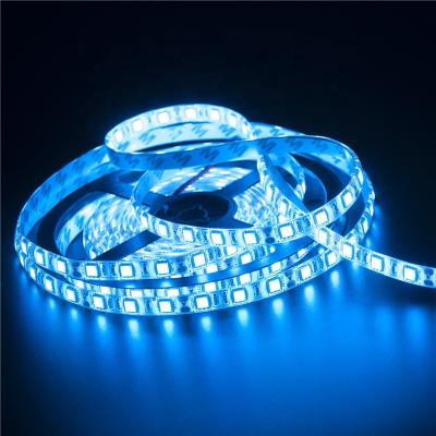 China Ice Blue 5050 LED Strip Light Color Indoor Waterproof Ice Blue Strips IP65 12V 5M 5050 ABS 300LED 80 3 - 5 Days -20 - 60 50000 10mm for sale