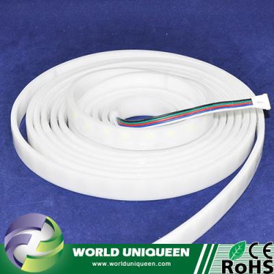 China ABS 12VDC 600LEDs Milky White Wrap Waterproof Dual Row RGBW SMD5050 LED Flex Strip Light for sale