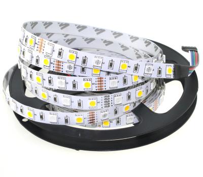 China ABS RGB+W 5050 Flex LED Strips Non-waterproof / IP65 Waterproof 5050 RGBWW LED Strip Light 12V 5050 LED Strips RGBW for sale