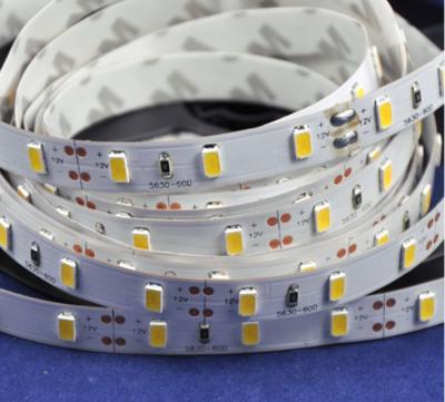 China Theme park 10mm 5630 led strip 12V/24V 60leds/m white color IP20 non-waterproof flexible led strip for sale