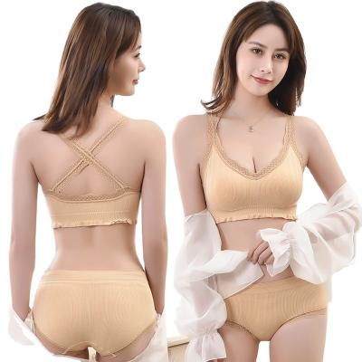 China Women's Stripes Bra Suit New Lace Balance Gimlet Underwear Bra Set Sexy QUICK DRY Sexy Lingerie Set And Panties Seamless Sets for sale