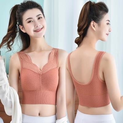 China Breathable Bras For Women Plus Size Bra Seamless Breathable Underwear Wireless Beauty Back Protector Lift Up Lingerie Sports Bra for sale