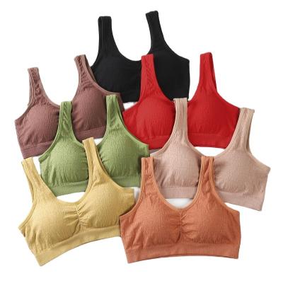 China QUICK DRY Seamless Bra Lift Up Bras For Women U Neck Bralette Bra Free Top Underwear Low Back Sexy Wire Lingerie With Pads for sale