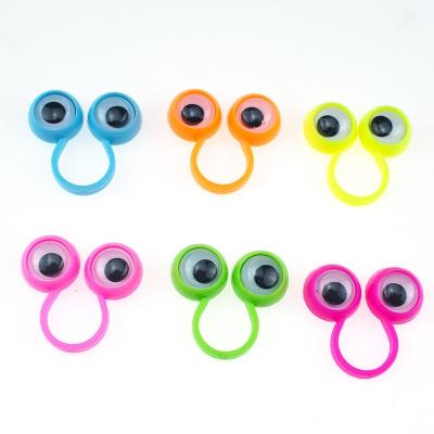 China Cartoon Toy New Creative Finger Eye Ring Children's Creative Activity Eye Simulation Ring Party Dressing Little Toy for sale