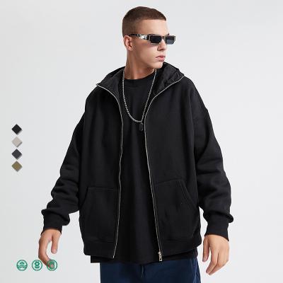 China Anti-wrinkle Custom Logo All Over Print Boys Fleece Lined Over Sized Oem 350Gram Blank Plain Horns Full Men Face Mask Zip Up Hoodies for sale