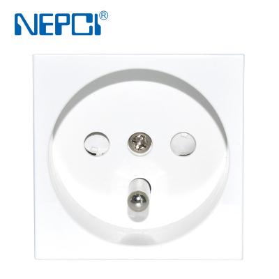 China Residential / General Purpose NEPCI 45*45mm French Type Power Socket Wall Socket Outlet 250V 16A XJY-QB-32 for sale