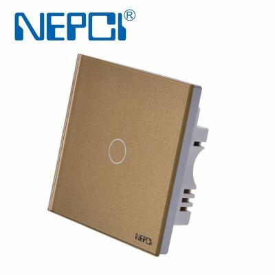 China Light Touch 1 Channel Smart Switch XJY-ZN-03-1P 86*86mm Tempered Glass Wall WIFI Electric Switch for sale