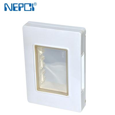 China Chinese Factory IP55 PVC ABS+ 3 Gang Waterproof Box XJY-QB-41 121*85mm [Outdoor Power Outlet Switch Box Proof Box for sale