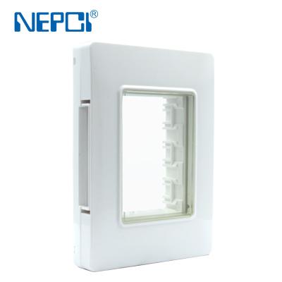 China Residential / Multi-Purpose Surface Mounted Waterproof Wall Box For Outlet Keystone Jack F Connector And USB XJY-QB-41 NEPCI for sale