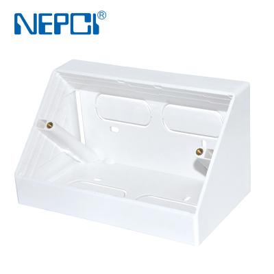 China 45 Degree Rack Open Electrical Junction Box XJY-8080073 Modular Desktop Outdoor Mount Box 86*146*73mm for sale