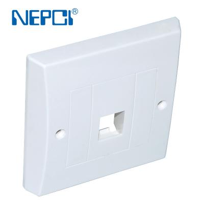 China ABS NEPCI RJ45 CAT6 Network Box XJY-NE-194 Wall Mount Trapezoidal Single Port RJ45 Box for sale