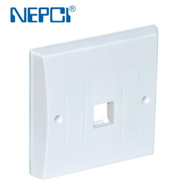 China ABS NEPCI RJ45 Network Keystone Mounting Box XJY-NE-194 1 Port Surface Mount Box For RJ45 Jack for sale