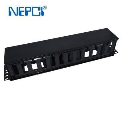 China Chinese Network Cabling System Factory Patch Panel XJY-GJ-48-2U 2u Plastic Cable Manager With Ring Size 87.5 Or 93mm for sale