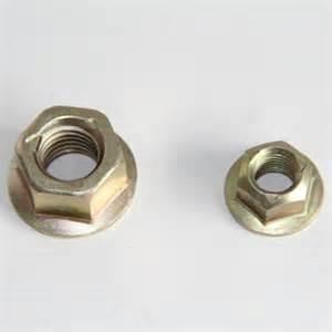 China SUS SS 201 NYLON FLANGE LOCKNUT DIN 6923 Nut With Collar for sale