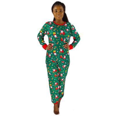 China Best Quality Breathable Family Matching Christmas Pajamas Printed Santa Familiar Patterns pijamas de navidad for sale