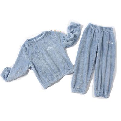 China 2021 Hot Selling High Quality Cotton Long Sleeve Pajamas Kids Sleepwear Kids Loungewear 100% Long Set Children Winter Pajamas for sale