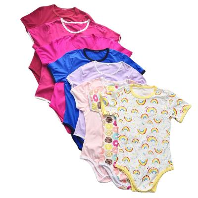 China 95% cotton anti-pilling 95% cotton baby onesie DDLG burst adult baby diaper jumpsuit custom crotch romper for sale