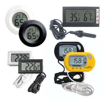 China Aquarium Reptile Thermometer Aquarium Around Digital Thermometer Reptile Thermometer Humidity Meter Mini Digital LCD Display Aquarium Thermometer for sale