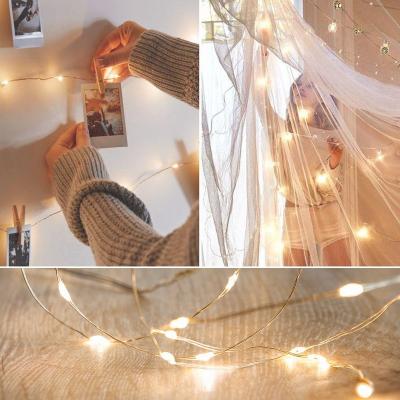 China 10m 20M Led Fairy String Mini Lamp Led Christmas Party Copper Wiring Battery Operated String Lights for sale