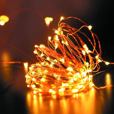 China 8 Modes 10m 20M 100 Dimmable 200 LED String Fairy Lights for Wedding Christmas Party Holiday Light Copper Wiring String Lights for sale