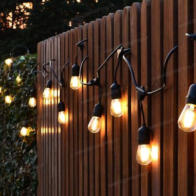 China Party 48 ft e27 globe s14 decorative outdoor waterproof commercial bulbs led connectable light string for wedding christmas party for sale