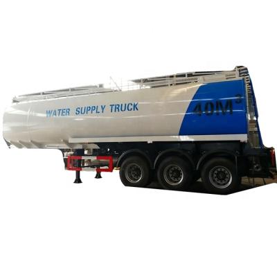 China Tri axle truck trailer 60 ton water trailer 60000 liter water purification tank simi trailer for sale for sale