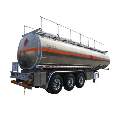 China Truck Trailer 42000liters Aluminum Three Compartments Fuel Oil Tank Trailer Gross Price In Ecuador for sale