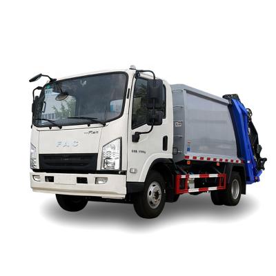 China FAW Factory 5tons Mini Compactor Scrap Truck Waste Loading Vehicle in Qatar for sale