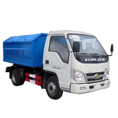 China Factory 5m3 Forland Garbage Truck Hook Lift Sealed Garbage Truck Garbage Removal Equipment for sale